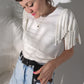 Block Phoenix Top - White