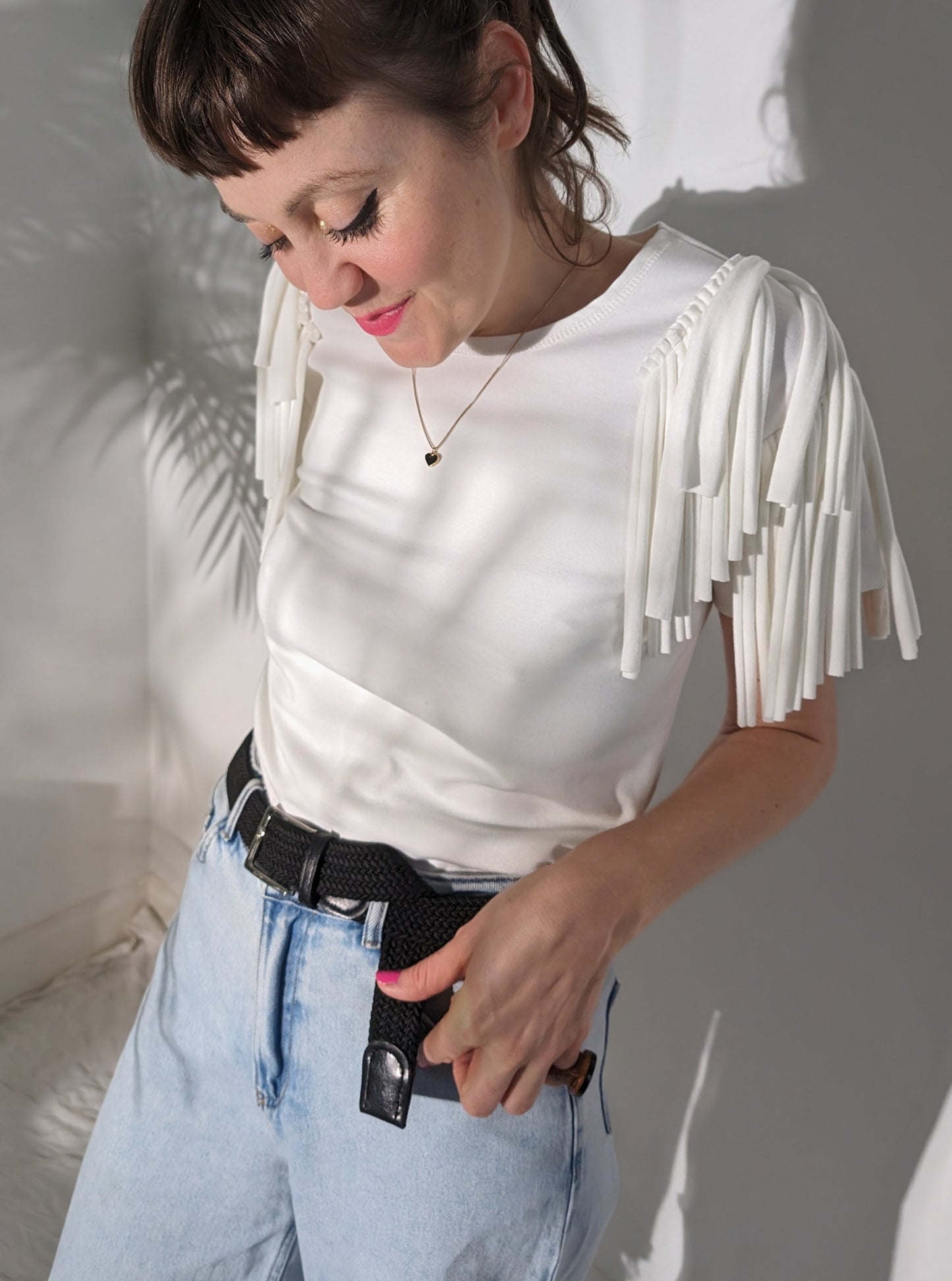 Block Phoenix Top - White