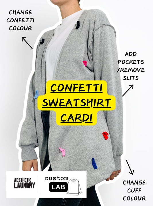 LAB: Confetti Sweatshirt Cardi