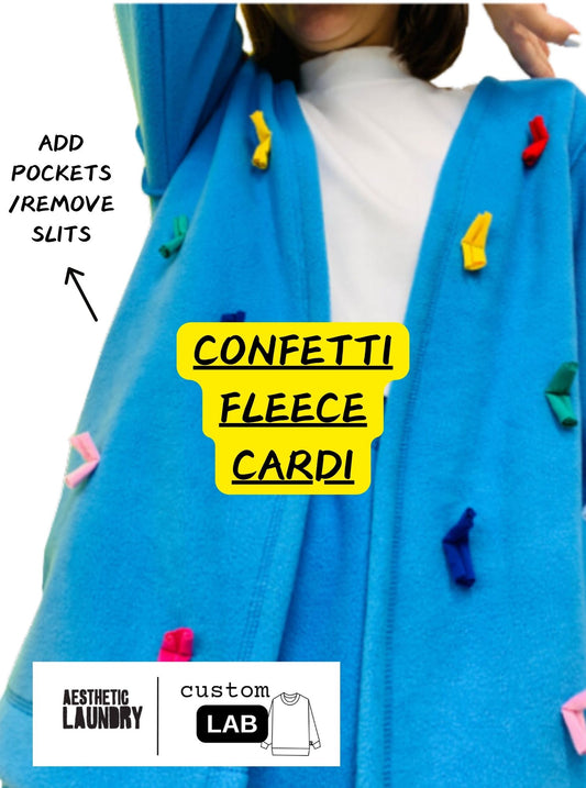 LAB: Confetti Fleece Cardi