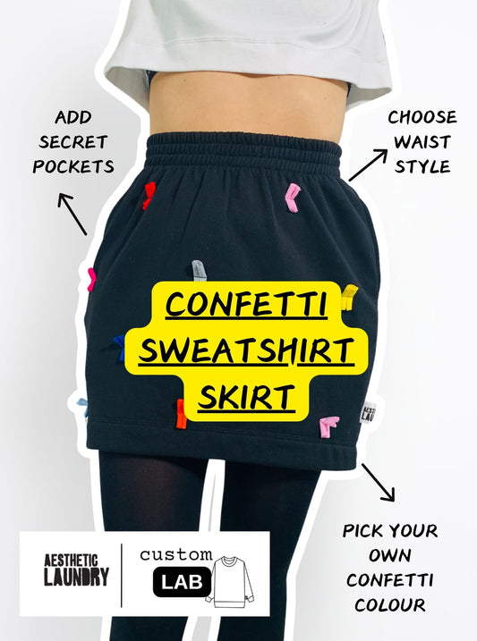 LAB: Confetti Sweatshirt Skirt