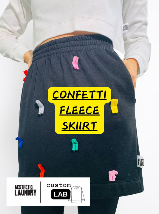 LAB: Confetti Fleece Skirt