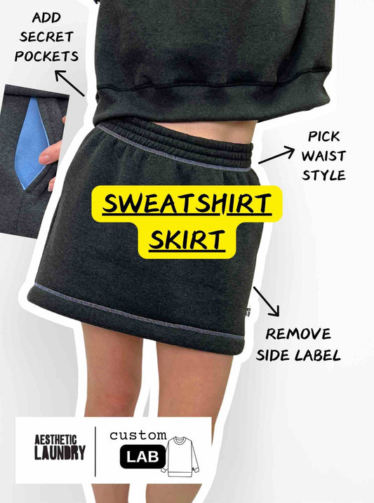 LAB: Sweatshirt Skirt