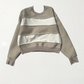 Duel Serge Front Hoody/Jumper - Stone & White